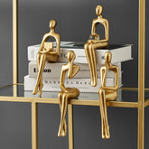 Golden Abstract Figurines